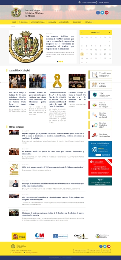 El objetivo es ofrecer a los cerca de 44.000 colegiados una herramientas más intuitiva y funcional con la que informarse y hacer las gestiones que necesiten.