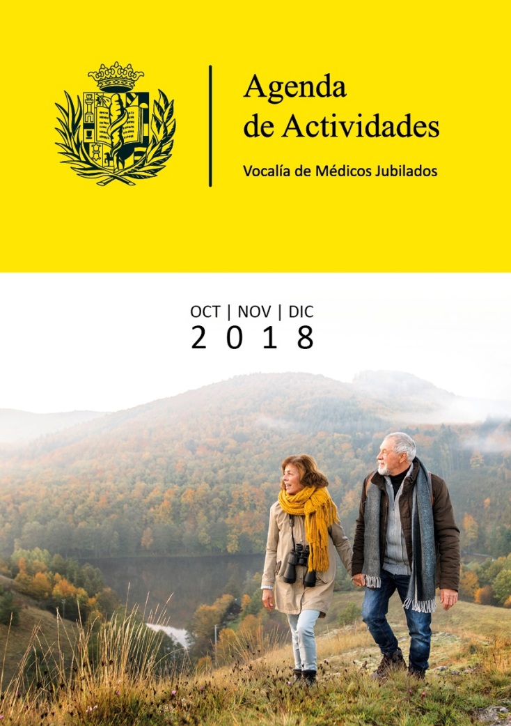 La Vocalía de Médicos Jubilados presenta la agenda de actividades para los meses de octubre, noviembre y diciembre