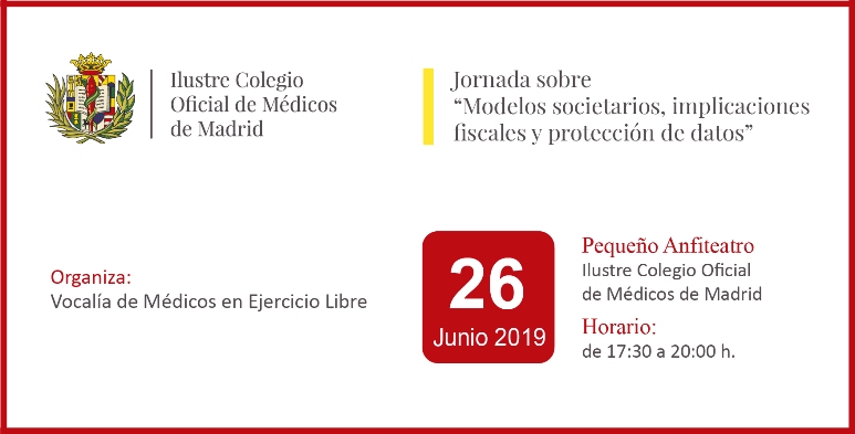 Jornada sobre “Modelos societarios, implicaciones fiscales y protección de datos”, esta tarde en el ICOMEM a las 17:30 horas
