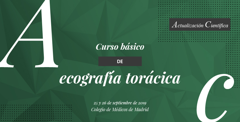 “Curso básico de ecografía torácica”, nuevo título de “Actualización Científica”, que tendrá lugar en el ICOMEM los días 25 y 26 de septiembre