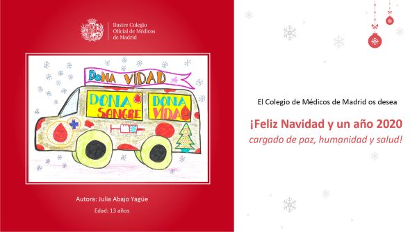 El Colegio de Médicos de Madrid os felicita la Navidad