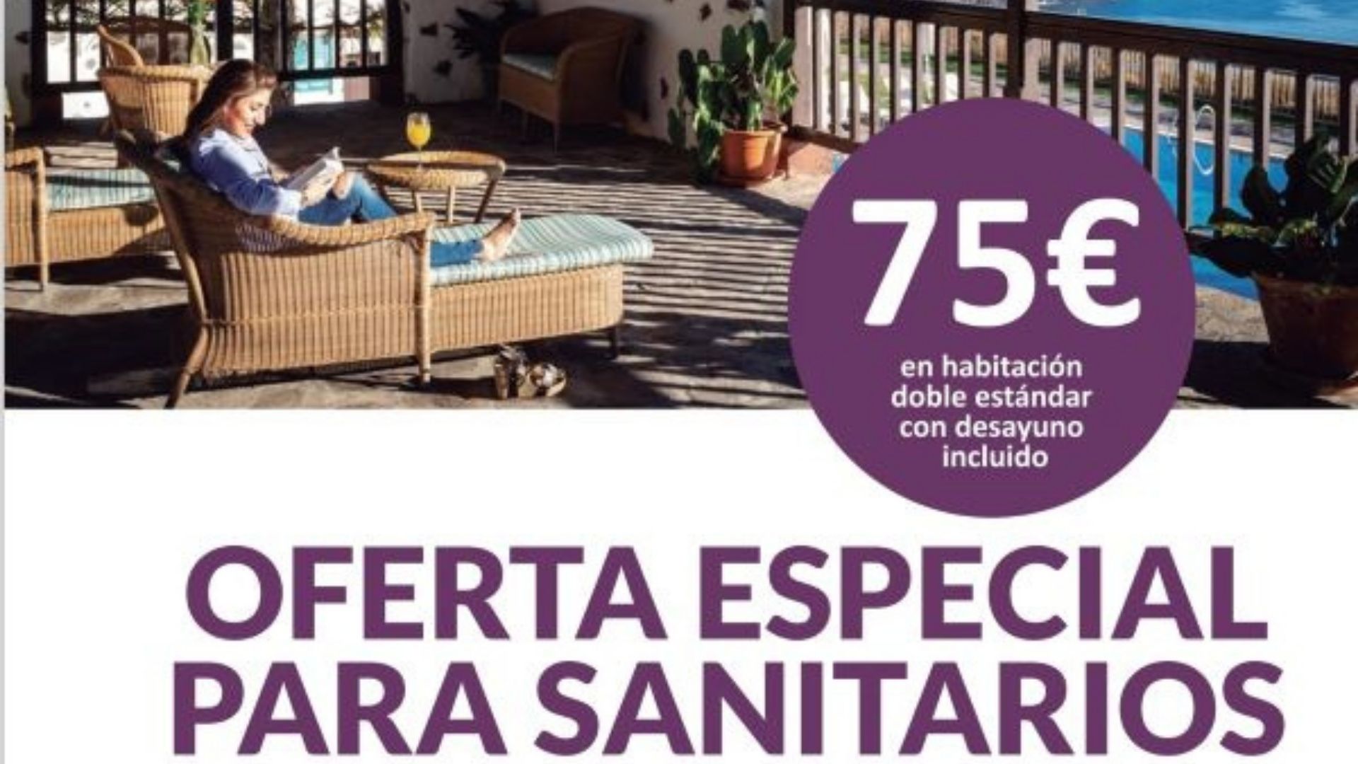 Oferta especial para médicos y sanitarios