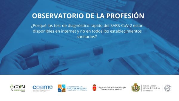 observatorio d ela profesión, pruebas rápidas COVID-19
