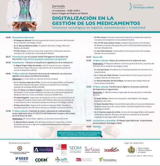 Jornada sobre Digitalización en la Gestión de los Medicamentos