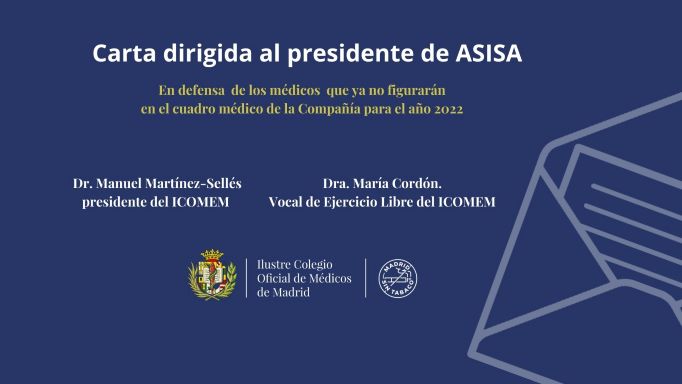 Carta al presidente de ASISA, Francisco Ivorra Miralles