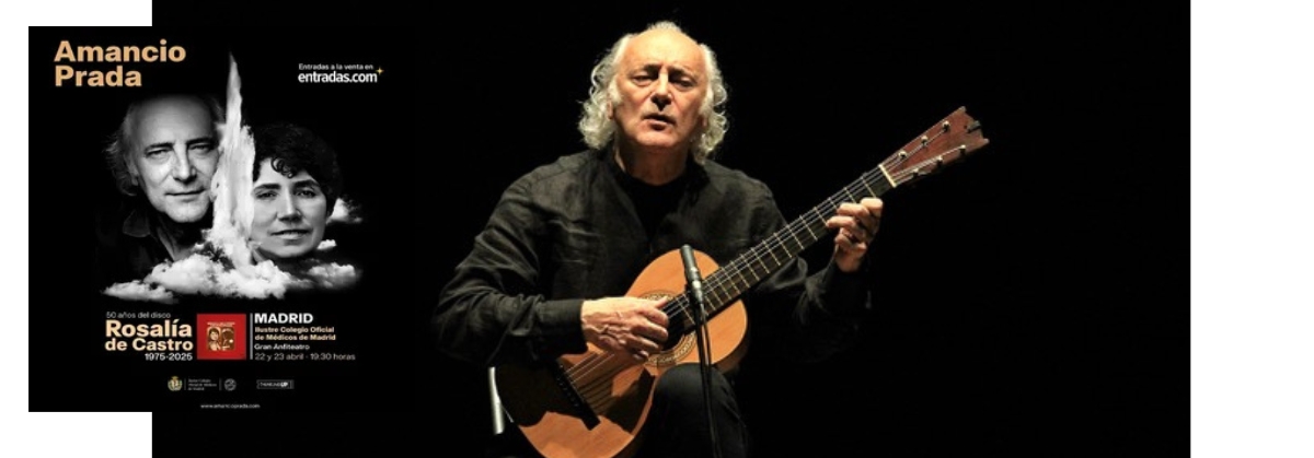 Madrid acoge en el Gran Anfiteatro del ICOMEM el 50º aniversario del disco “Rosalía de Castro”, de Amancio Prada